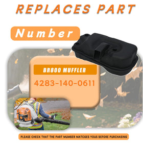 Adorih BR800 muffler packaging included as OEM-compatible replacement part