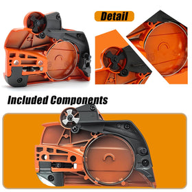 Adorih 460 Husqvarna clutch cover with brake provides durable protection in tough tasks.