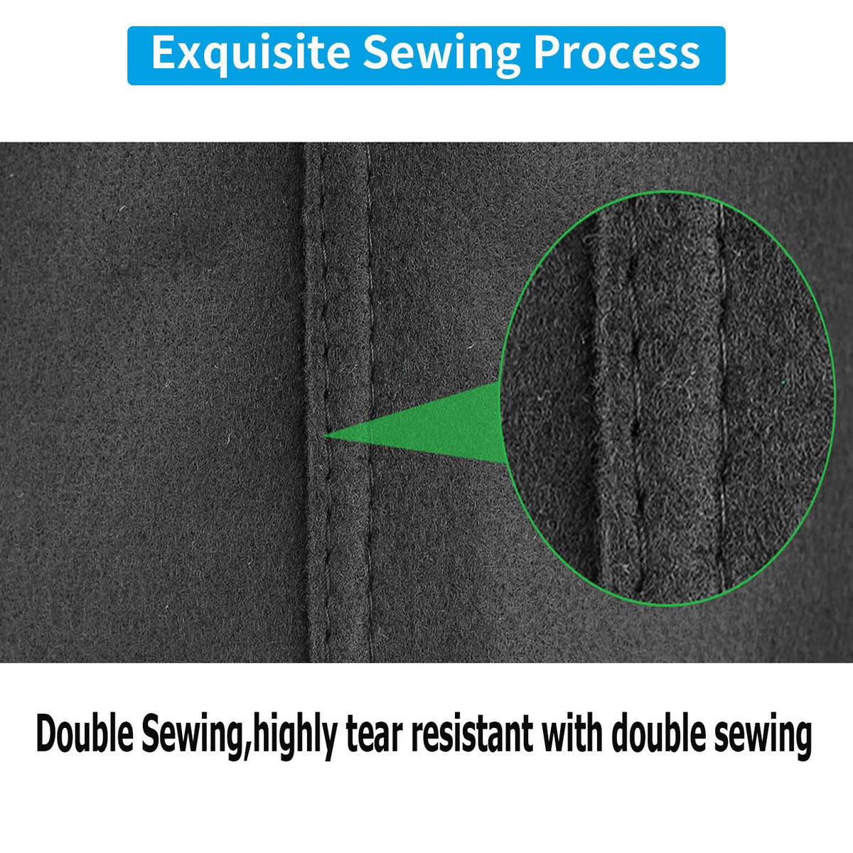 ADORMA reinforced X-sewn handles ensure secure lifting and relocation.