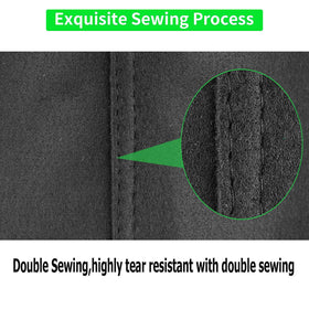 ADORMA reinforced handles with X-stitch design for secure lifting and moving.
