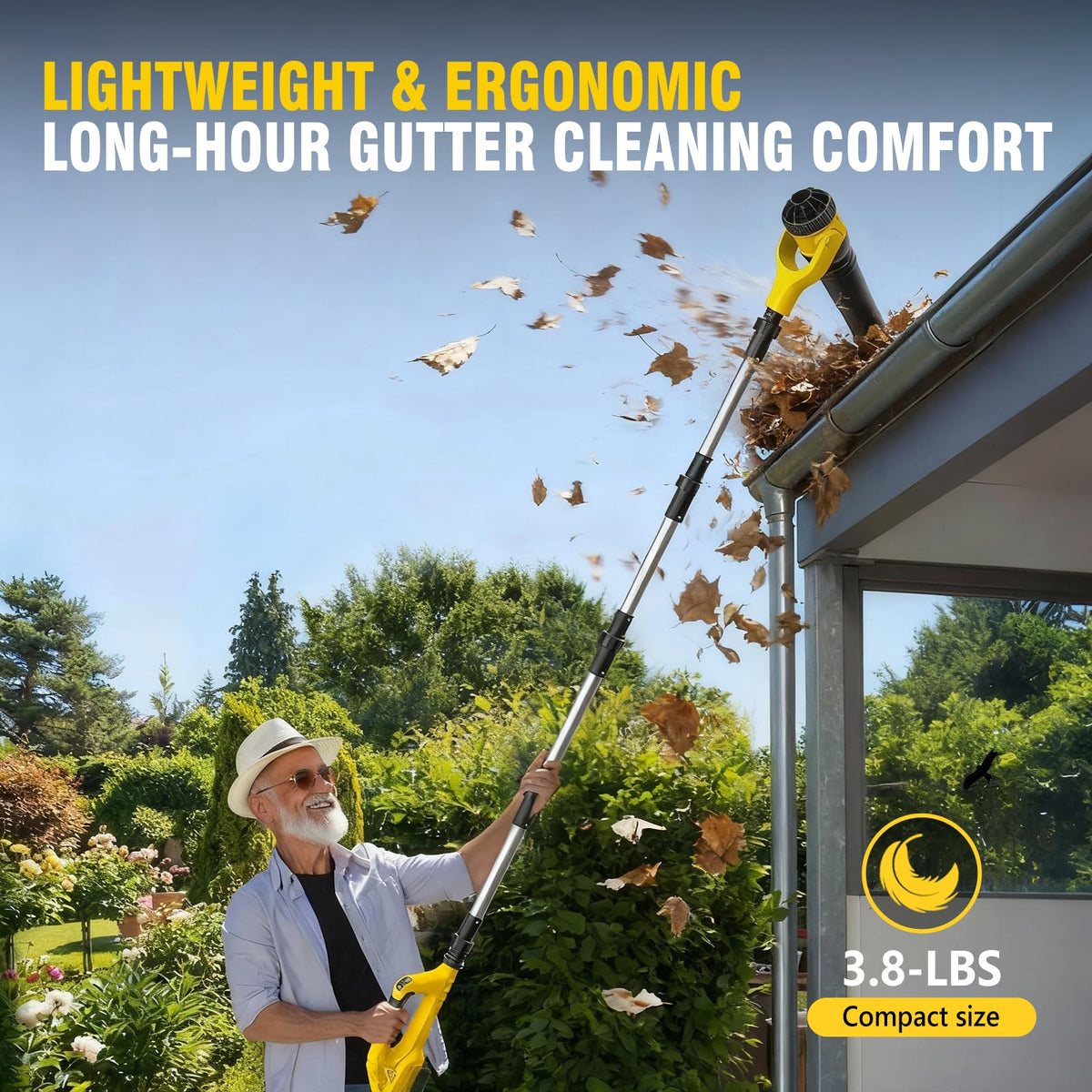 ADOTOCAM all-in-one gutter and ground cleaning solution in one tool