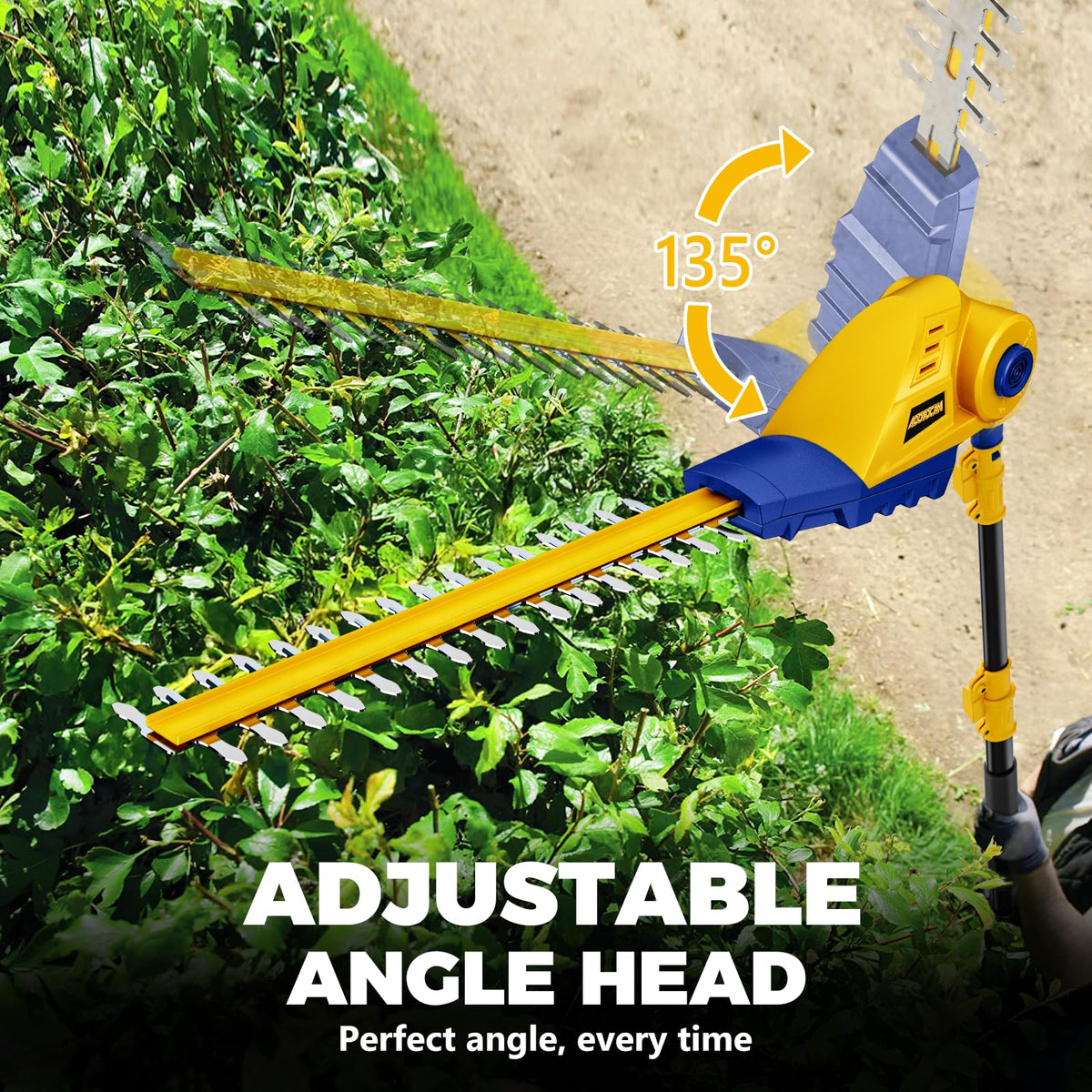ADOTOCAM extendable pole for ladder free hedge work