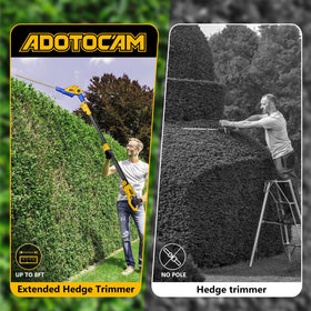 ADOTOCAM hedge trimmer delivering 1400 SPM for dense branches