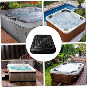 Adozsb easy-installation hot tub cover with reinforced handles for quick setup