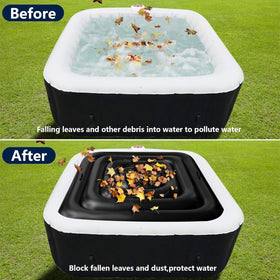 Adozsb weatherproof hot tub cover protects against rain and snow