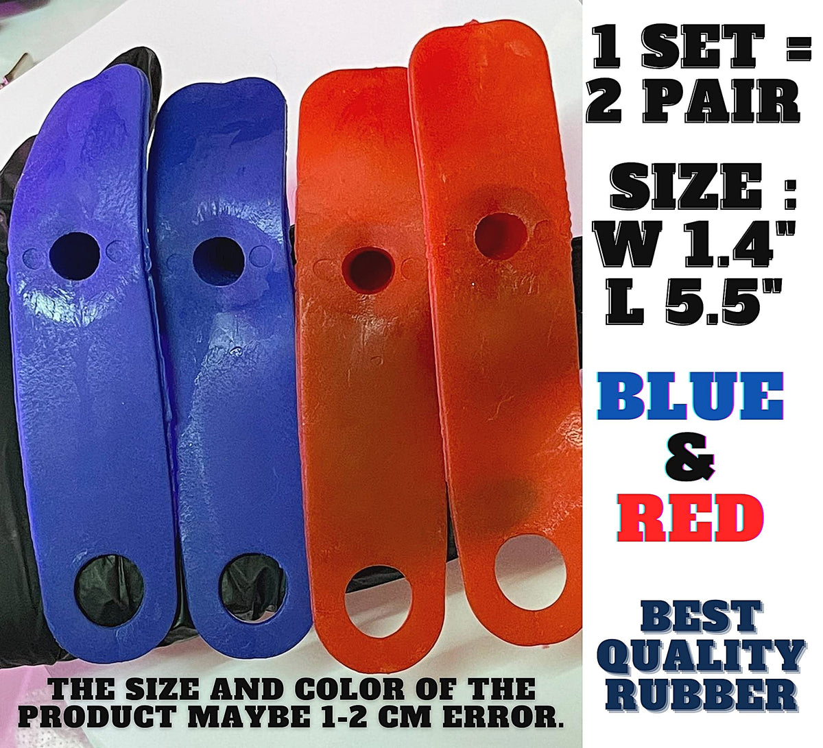 ADP R1 blue chicken mitt leather texture close up