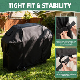 ADTOGA side-strap-buckle grill cover secure fit in wind