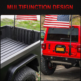 ADTOPI multi-function mount supports flagpoles, umbrellas, and rods.