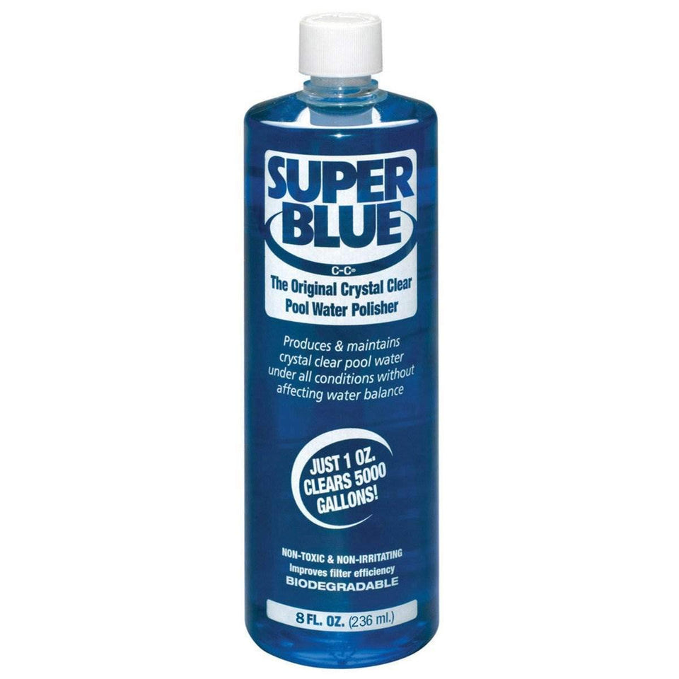 ADVANTIS TECH Robarb Super Blue bottle clarifier for crystal clear pool water
