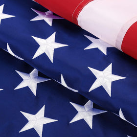 ADVELILD American Flag 4x6 outdoor with luxury embroidery for curbside display
