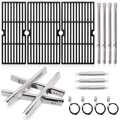 Adviace 18-inch cast-iron grates, two pieces, deliver durable searing.