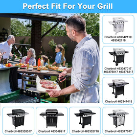 Adviace 18-inch narrow cast-iron grate, one piece, fits tight spaces for precision grilling.