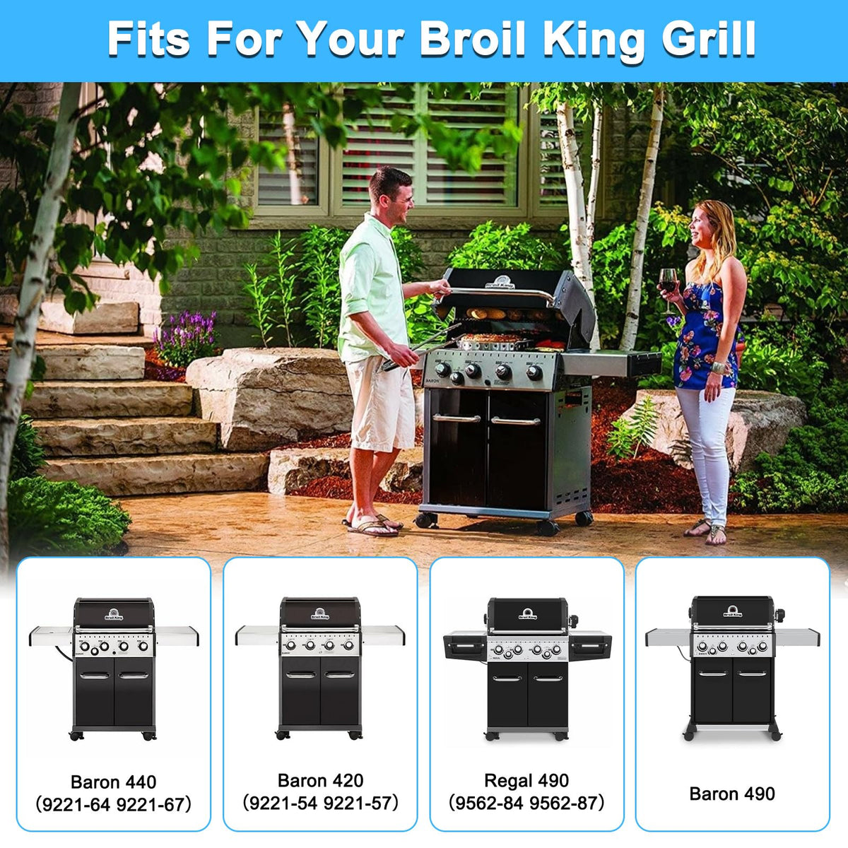 Adviace Broil King crossover tube diameter 1-1/4 inch enables precise alignment.