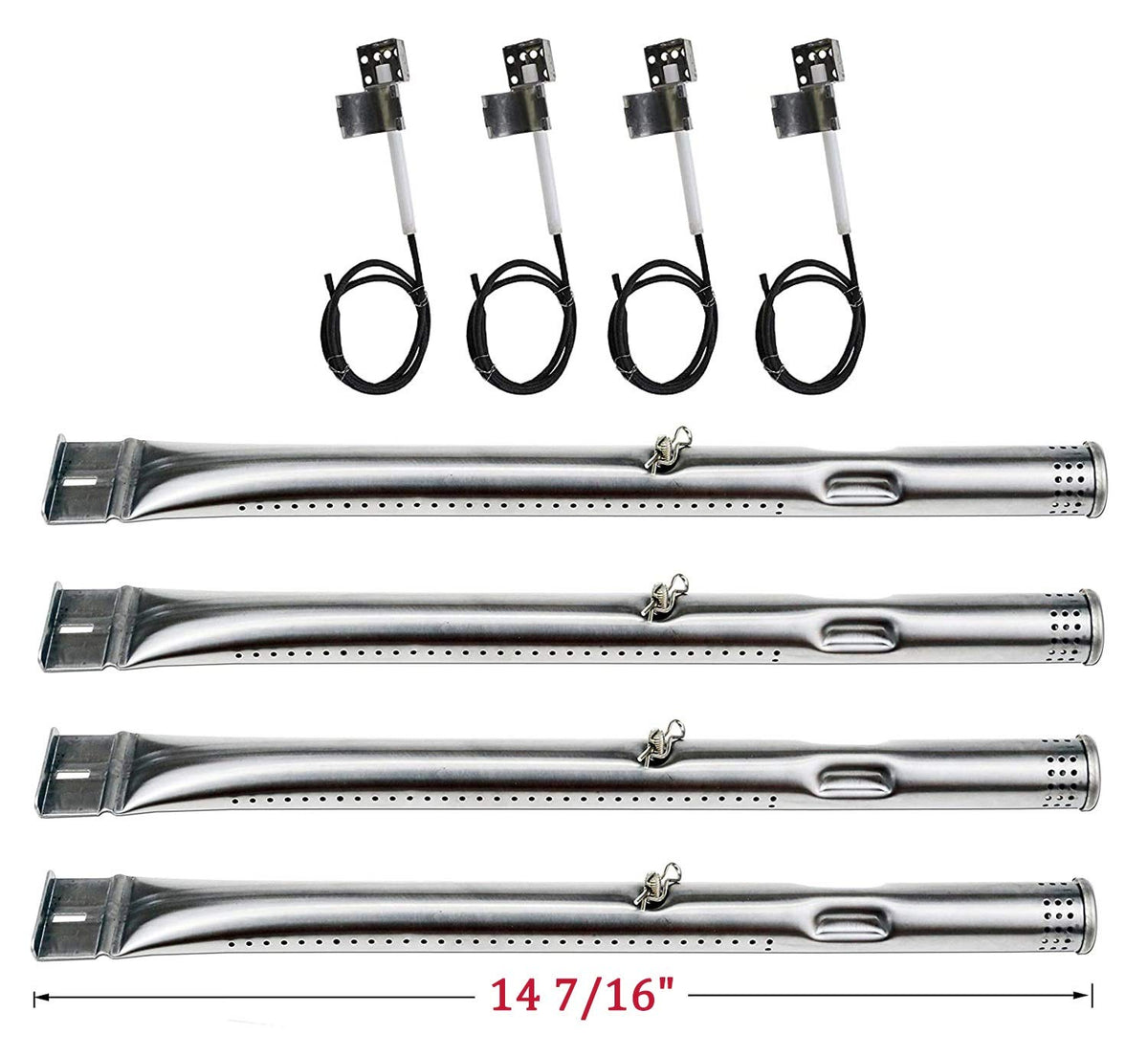 Adviace carryover tube; stainless steel, helps steady flame across burners.
