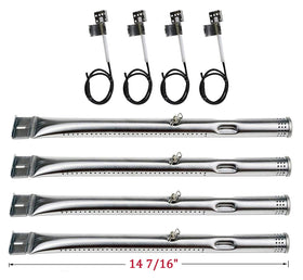 Adviace carryover tube; stainless steel, helps steady flame across burners.