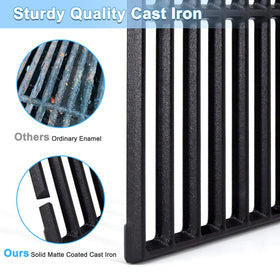Adviace fit guide graphic shows compatibility with Char-Broil 4-burner grills.