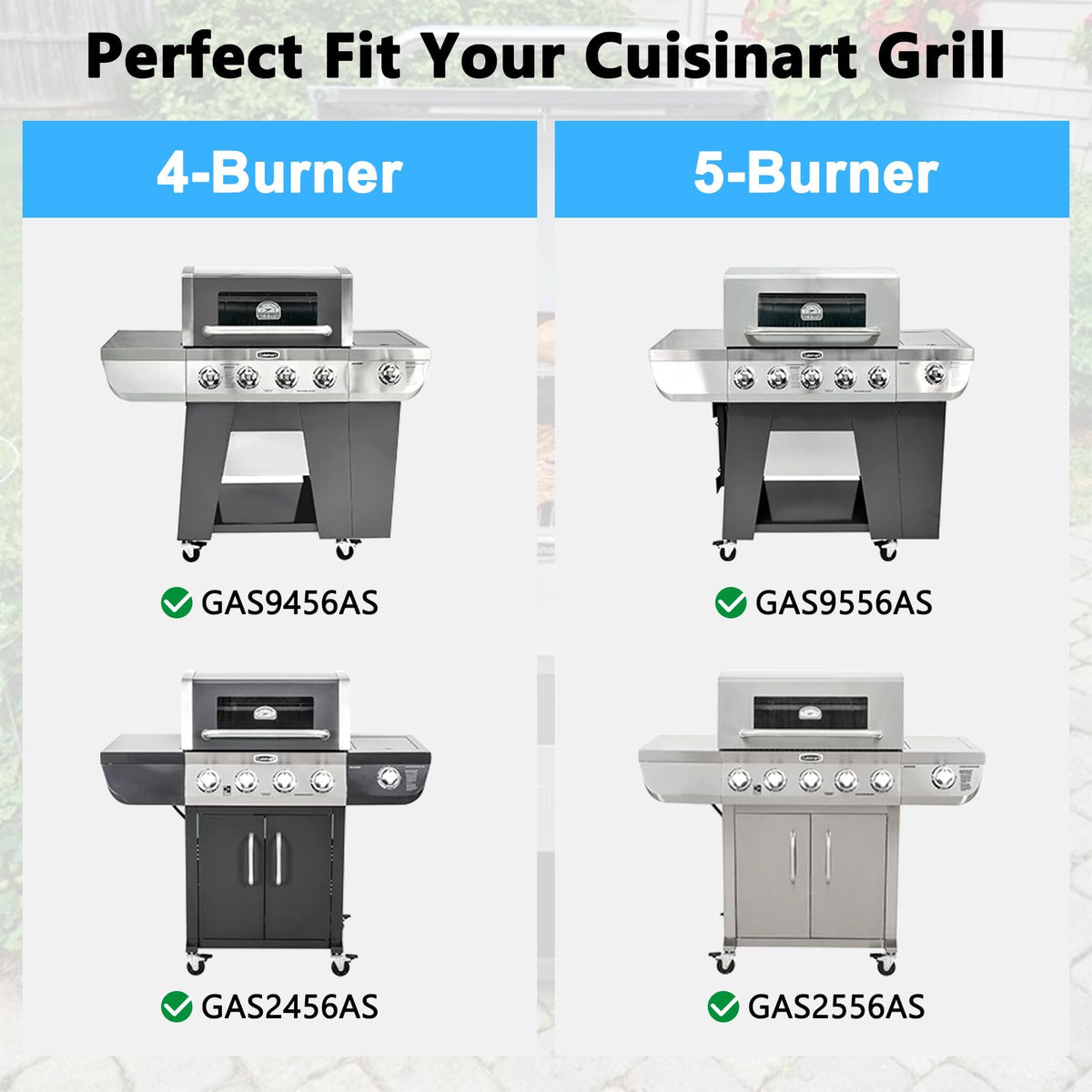 Adviace five-burner burners restore flame for Cuisinart GAS9556AS