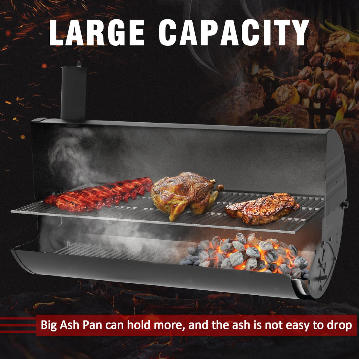 Adviace easy-dump ash pan for quick cleanup