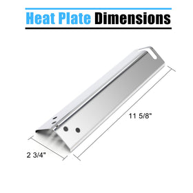 Adviace stainless steel heat plates highlight durable construction for long-lasting parts.