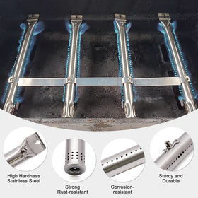 Adviace carryover tubes support flame travel with adjustable length.