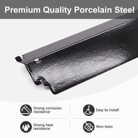 Adviace porcelain-coated heat tents shield heat and resist wear over time.