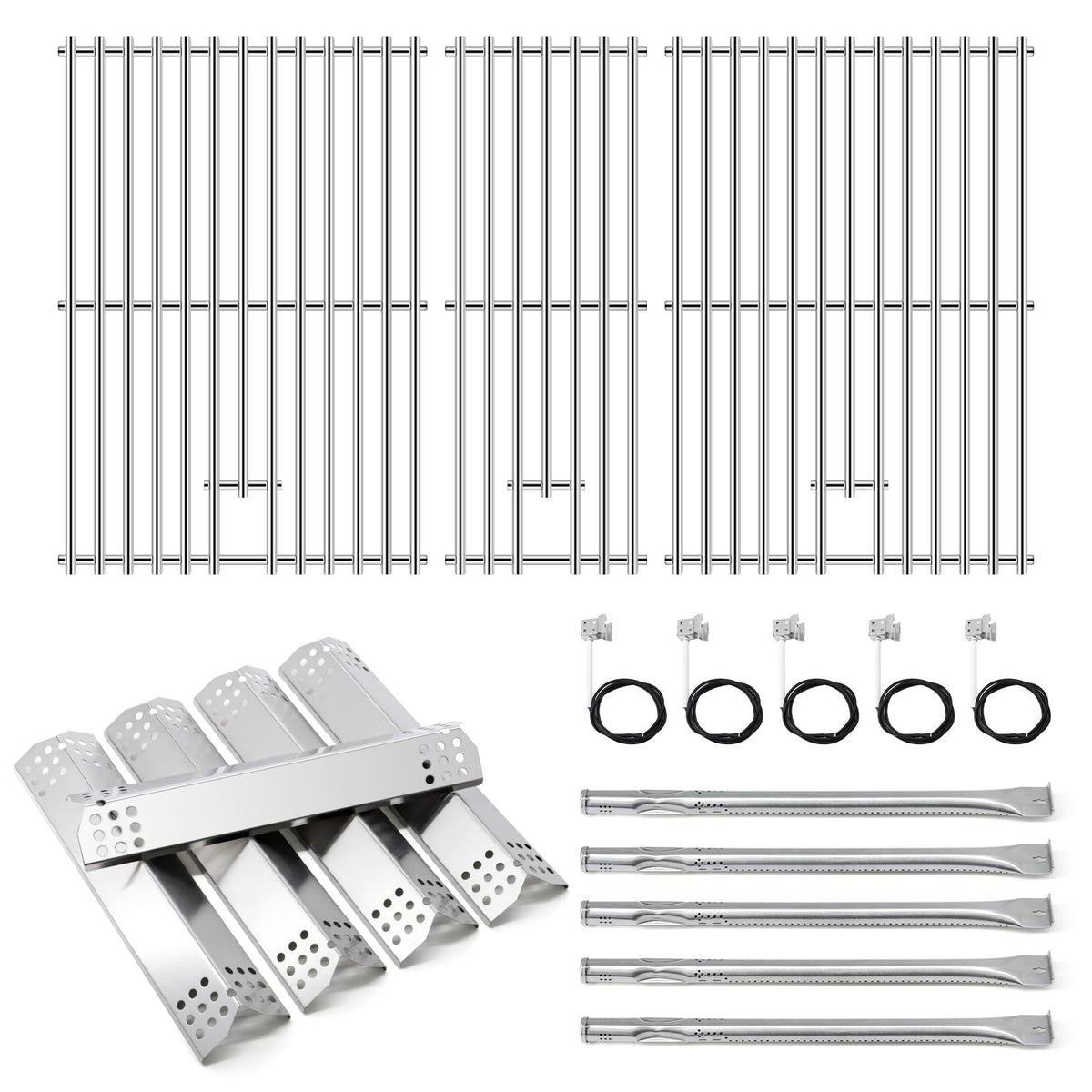 Adviace Nexgrill 720-0882A heat plates in stainless steel for durable heat distribution