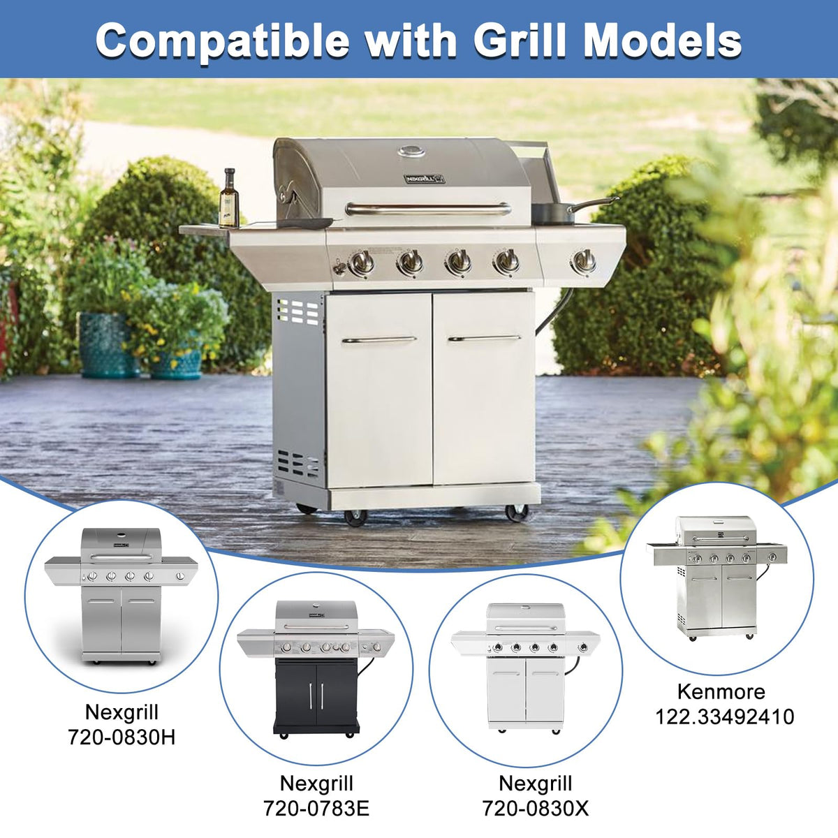 Adviace Nexgrill grill grates cast iron for consistent searing and long life