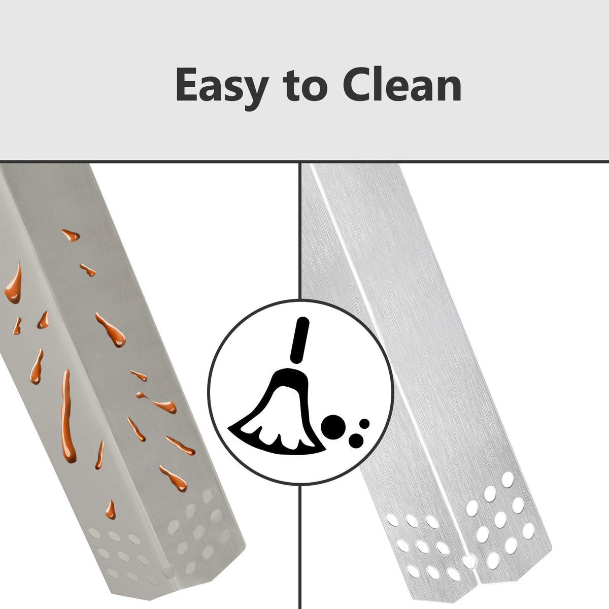 Durable 1mm stainless steel flame tamers for Nexgrill 720-0783E.