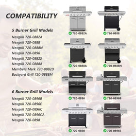 Stainless steel heat shields from Adviace protect Nexgrill burners for longer life.