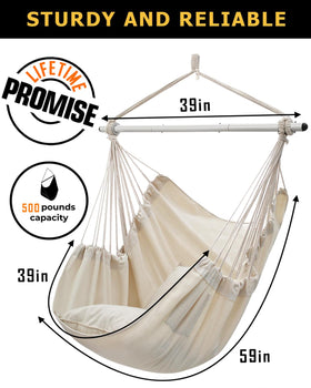 ADVOKAIR Hammock Chair compact design fits small spaces