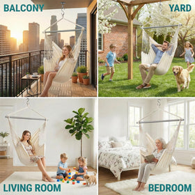 ADVOKAIR Hammock Chair machine washable for quick cleanup