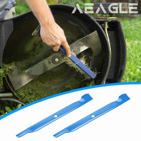 Aeagle 138971 2 in 1 blade discharges and bags clippings efficiently
