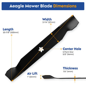 Aeagle 138971 blade fits Craftsman and Husqvarna 42-inch decks.