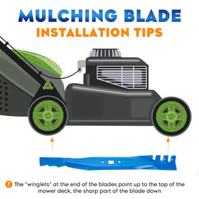 Aeagle 21-inch mower blade measured for accurate fit