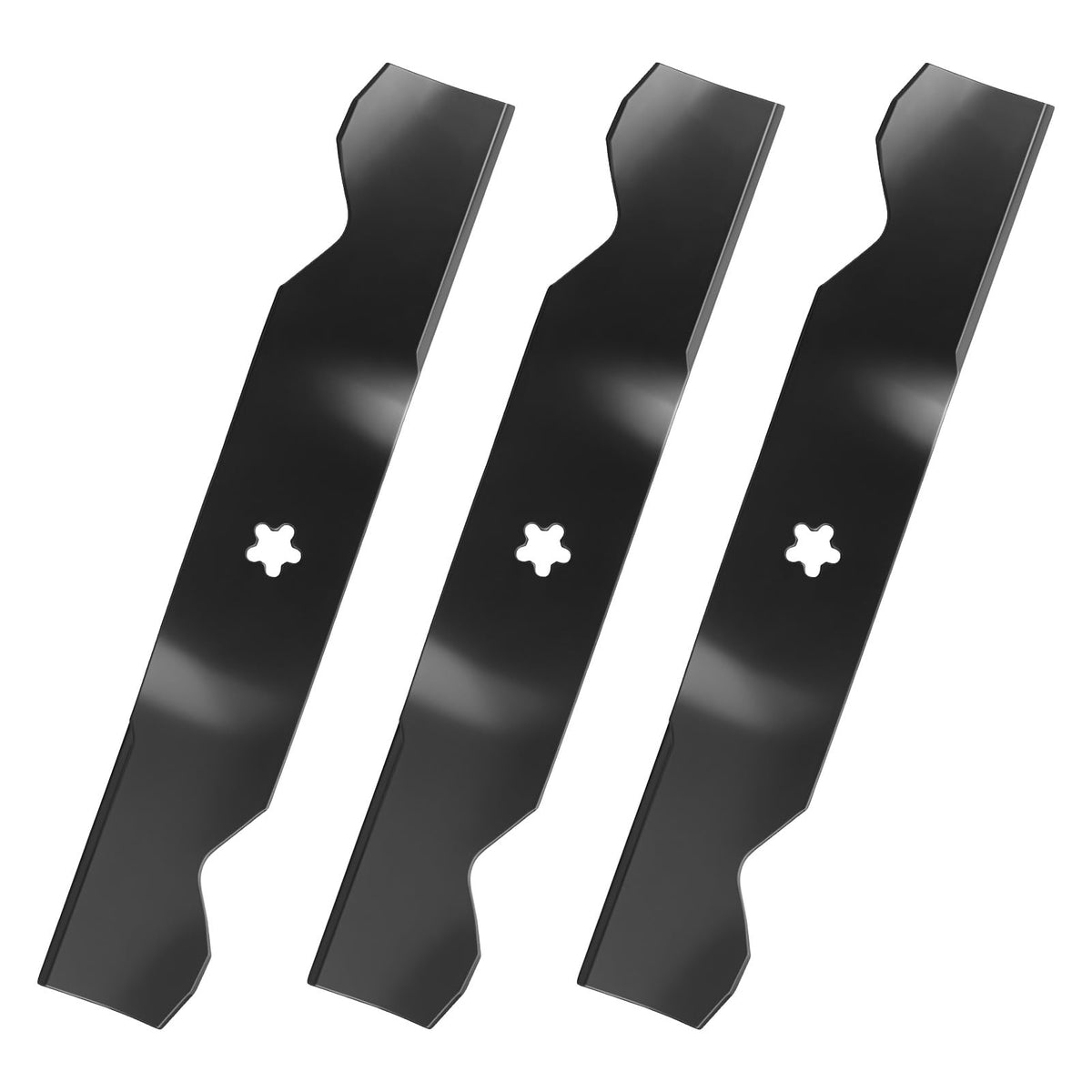 Aeagle 5-point star center-hole blade for 54-inch mowers, smoother cuts.