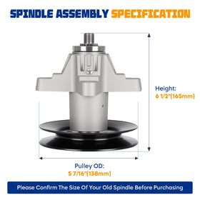 Aeagle spindle compatible with 618-04126 and 618-04125 series for broad coverage.