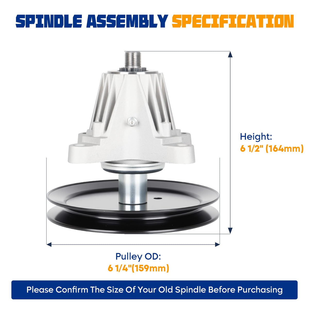 Aeagle 618-06977 spindle side view for reliable deck fit
