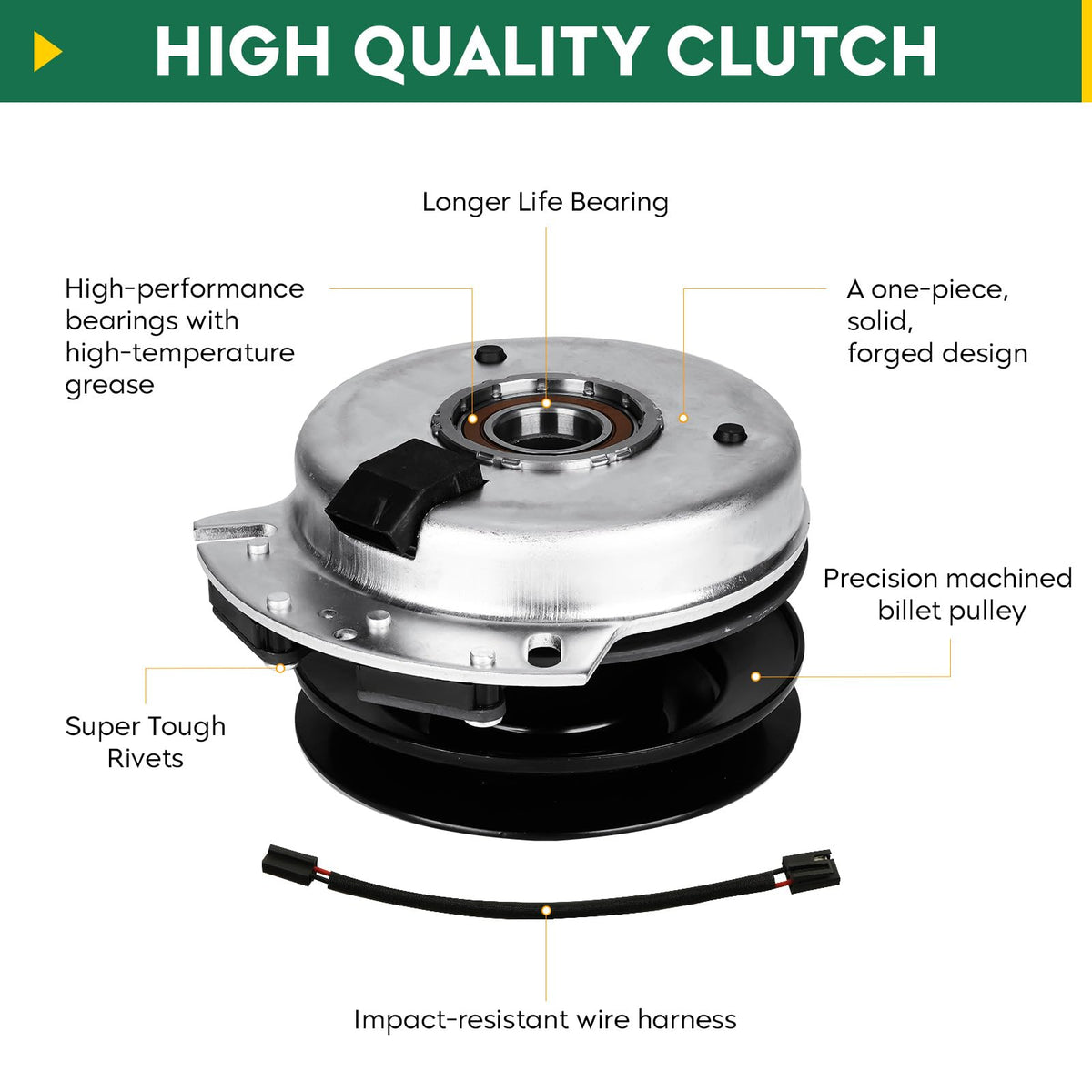 Aeagle 717-04174 clutch installed on Cub Cadet LT1046 for reliable performance.