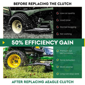 Aeagle 717-04174 clutch comes with installation hardware for Cub Cadet compatibility.