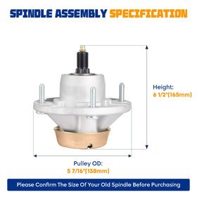 Aeagle AM144377 spindle on compatibility chart for Deere decks.
