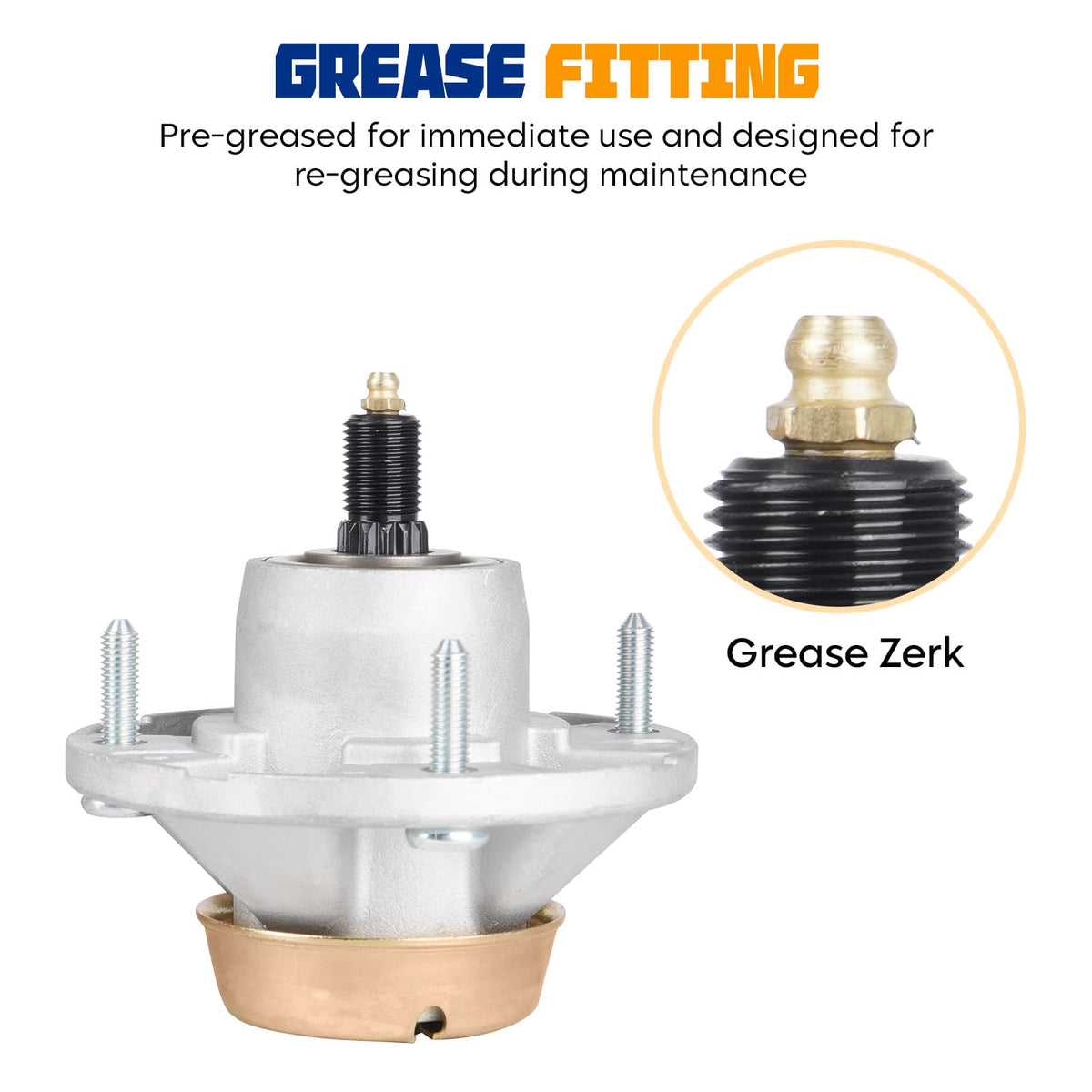 Aeagle AM144377 spindle installation hub showing mounting area.