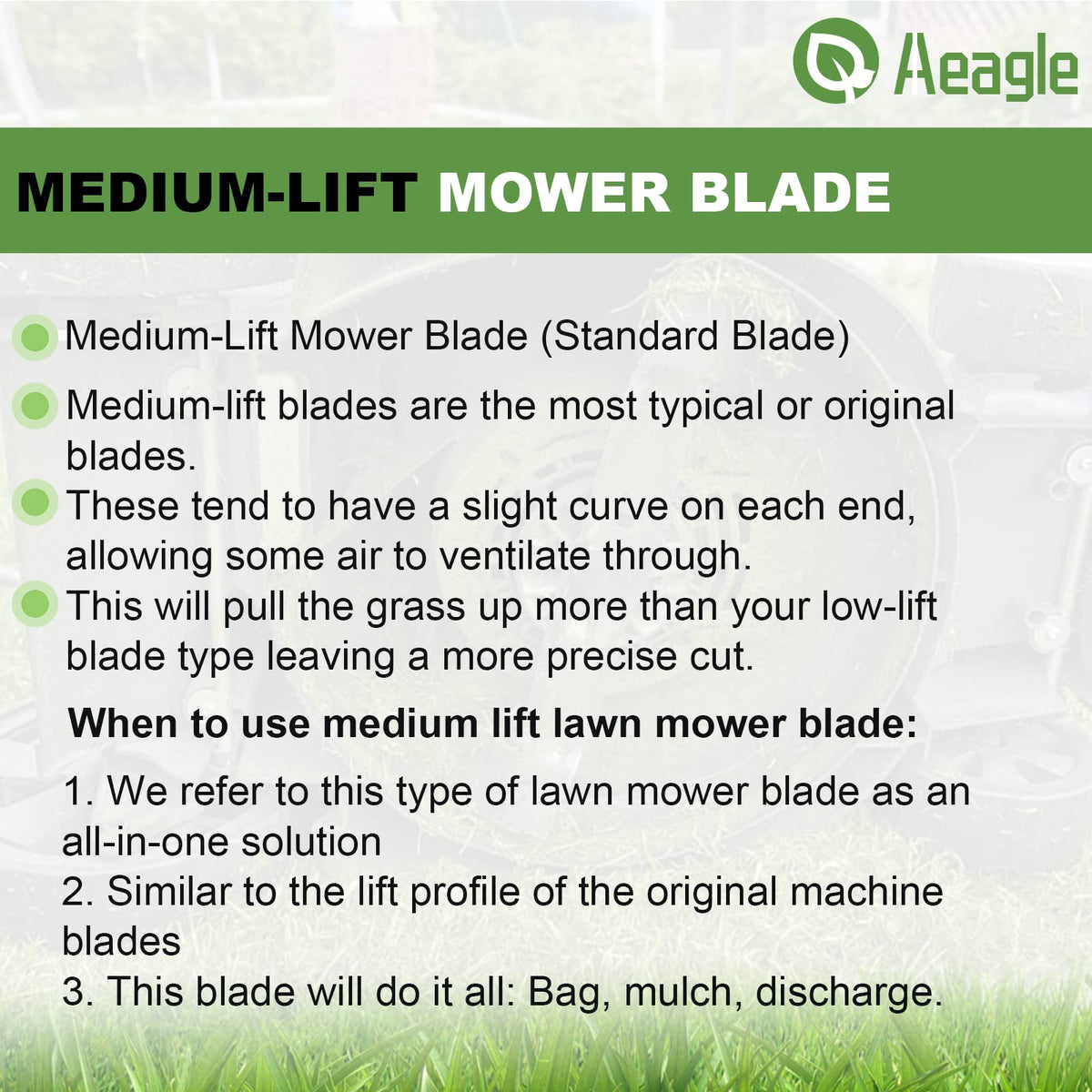 Aeagle packaged blades in box—ready for quick installation.