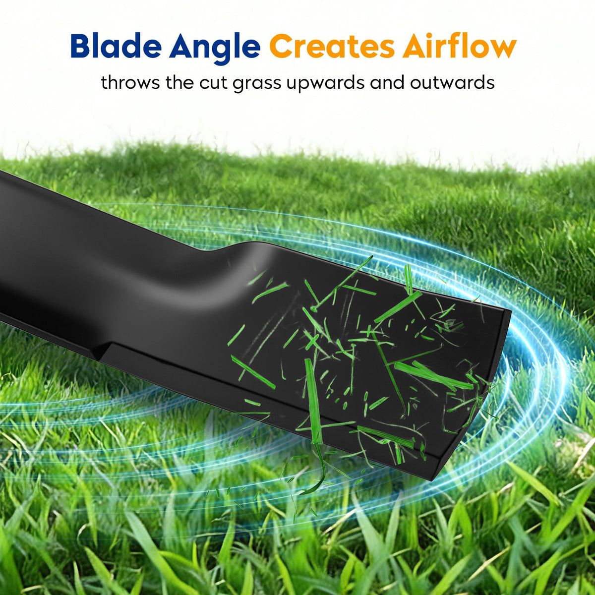 Aeagle Craftsman-compatible blade replaces worn parts for smoother mowing.