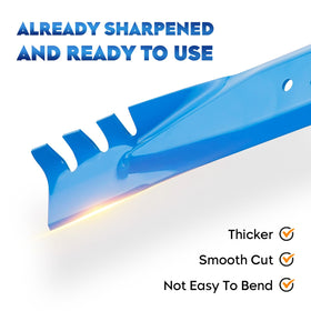 Aeagle Cub Cadet compatible blade close-up ready for quick swap