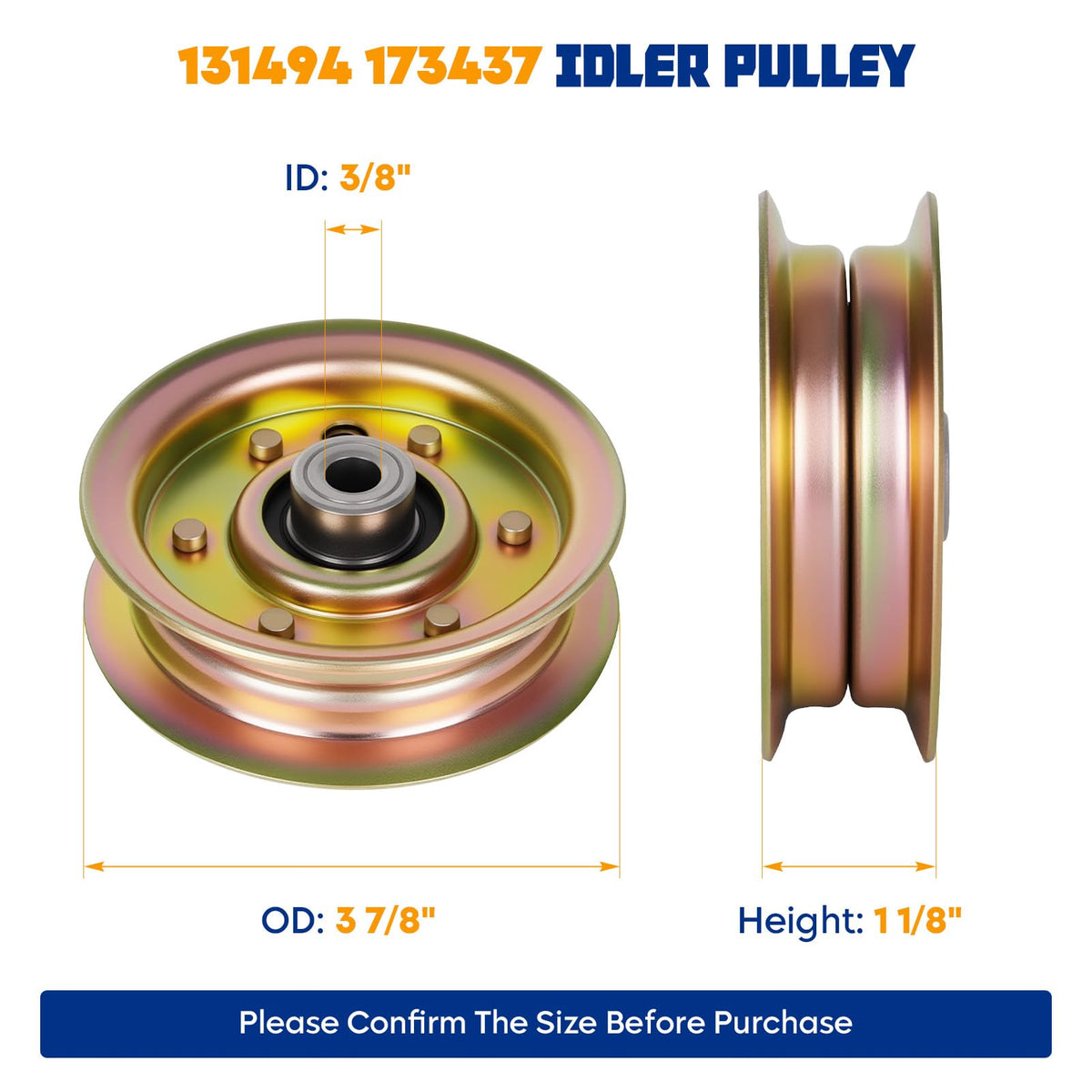 Aeagle deck setup image showing correct spindle alignment