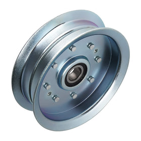 Aeagle flat idler pulley front view for Cub Cadet 756-05034A improves belt alignment.