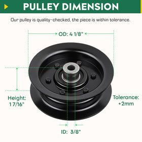 Durable metal construction with precise height 1-7/16 inches for secure fit