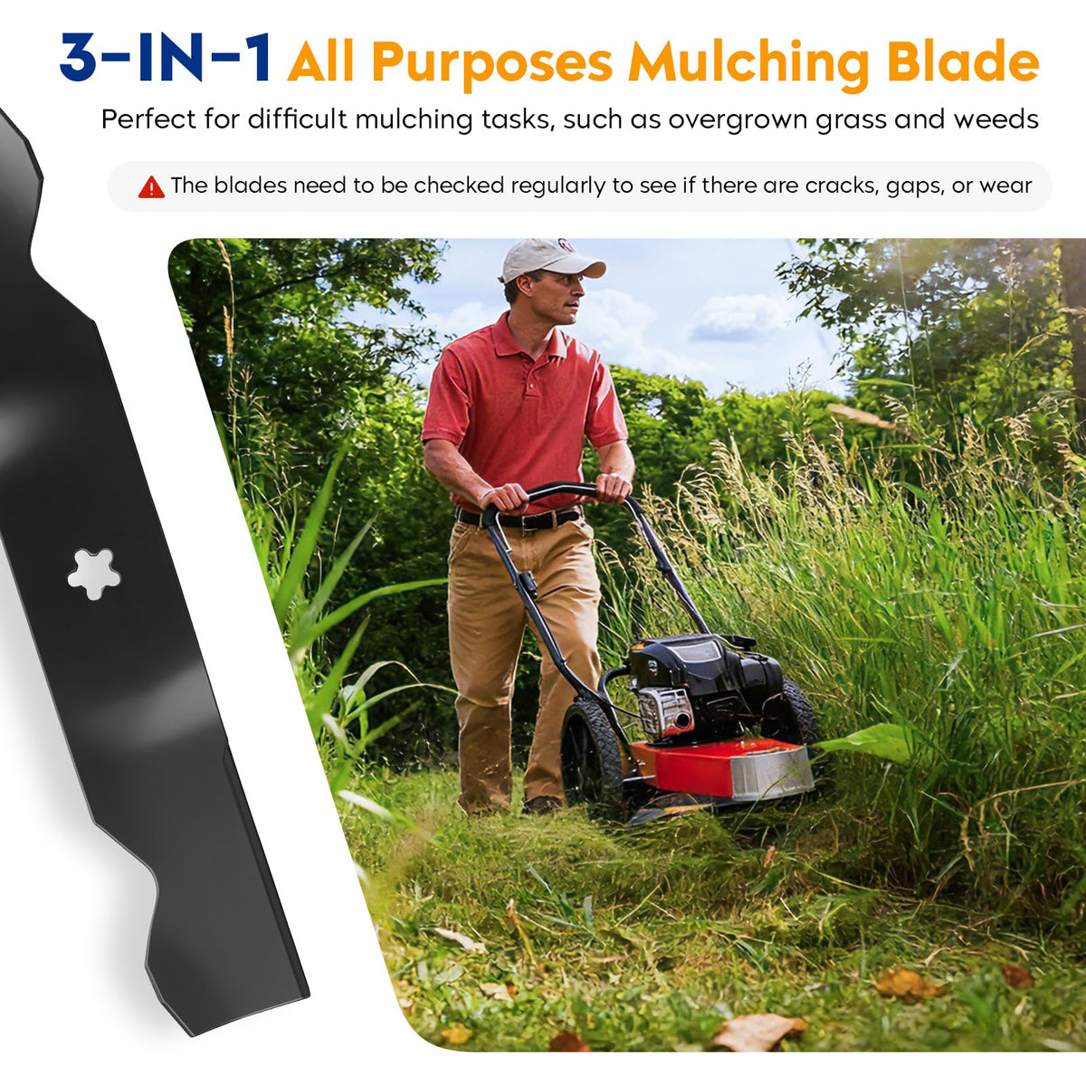Aeagle 187254 54-inch blade for Husqvarna garden tractors, smooth performance.
