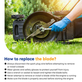 Aeagle high lift blade promoting better airflow under the deck.