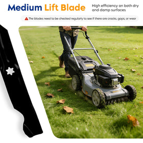 High lift blade profile improves grass suction